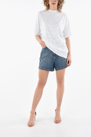 EMPORIO Crew-neck T-shirt with All-over Logo