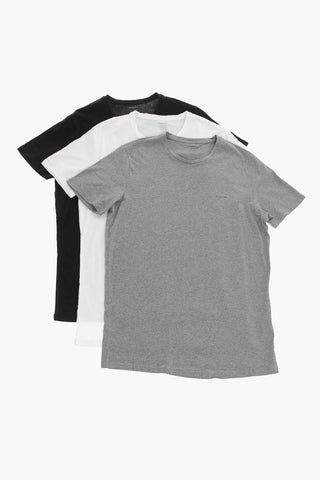 Cotton Crew-neck 3 T-Shirt Set