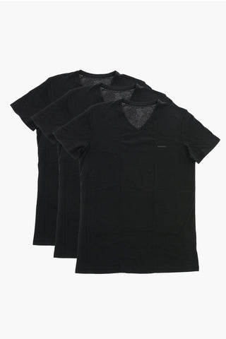 Set 3 T-Shirt in Cotone con Logo Stampato