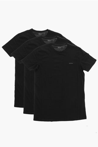 Set 3 T-Shirt Girocollo in Cotone