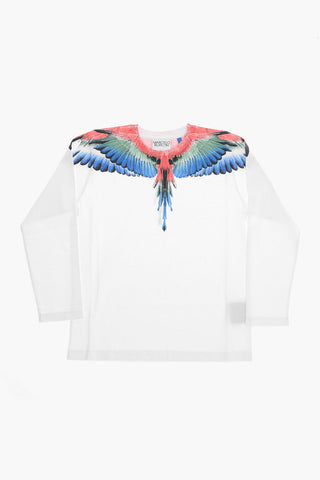 T-Shirt Girocollo MULTICOLOR WINGS in Cotone