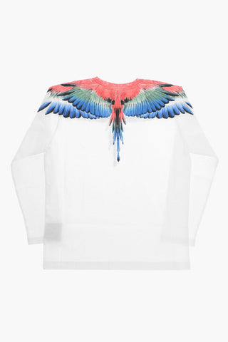 T-Shirt Girocollo MULTICOLOR WINGS in Cotone