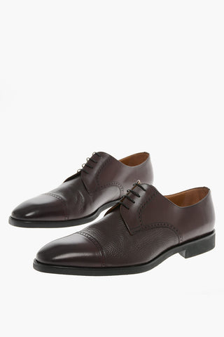 Derby Brogue in Pelle Martellata