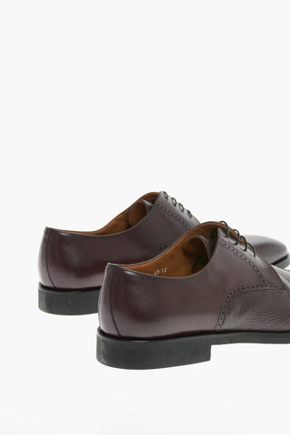 Derby Brogue in Pelle Martellata