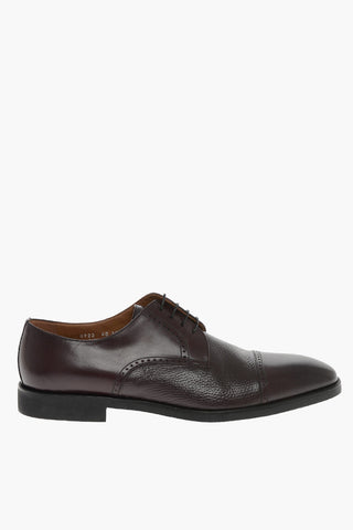 Derby Brogue in Pelle Martellata