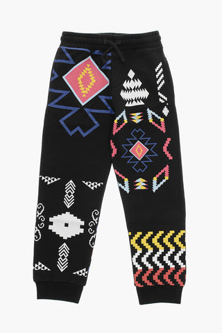 Fleece Cotton PATCHWORK FOLK Sweatpants