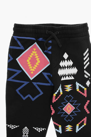 Fleece Cotton PATCHWORK FOLK Sweatpants