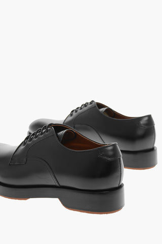 Leather Derby Shoes UDINE with Platform Sole