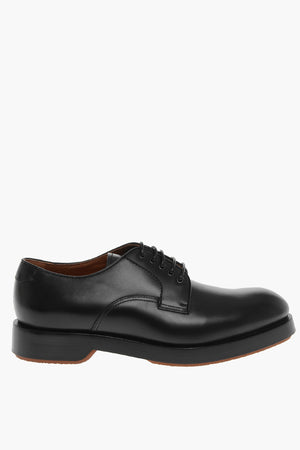Leather Derby Shoes UDINE with Platform Sole