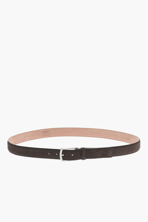 Suede Belt with Metal Buckle
