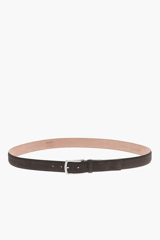Suede Belt with Metal Buckle