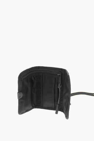 Fabric Trifold Purse with Necklace