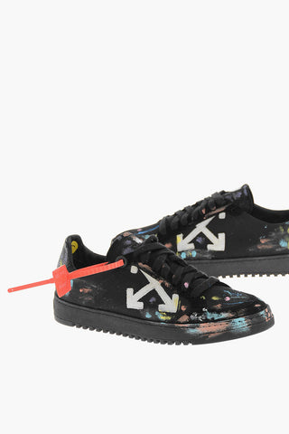 Paint Effect SPLATTER Canvas Sneakers