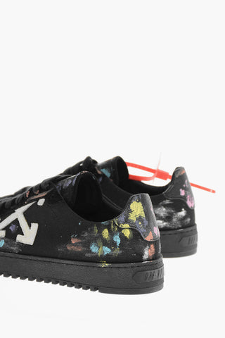 Paint Effect SPLATTER Canvas Sneakers