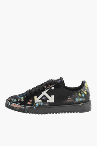 Paint Effect SPLATTER Canvas Sneakers