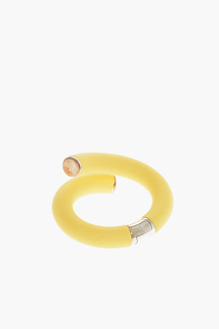 Bracciale CUFF a Spirale in Pvc e Argento