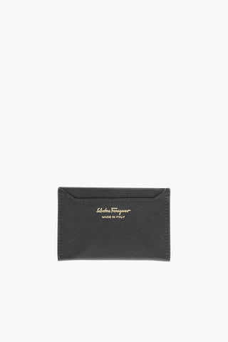 Saffiano Leather Card Holder with Bow