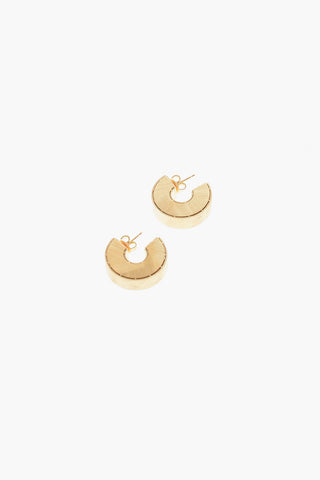 Gold-toned Silver LOOP Hoop Earrings