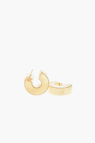 Gold-toned Silver LOOP Hoop Earrings