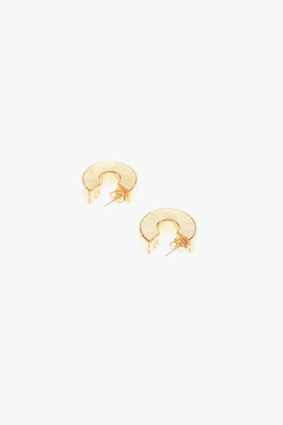 Gold-toned Silver LOOP Hoop Earrings