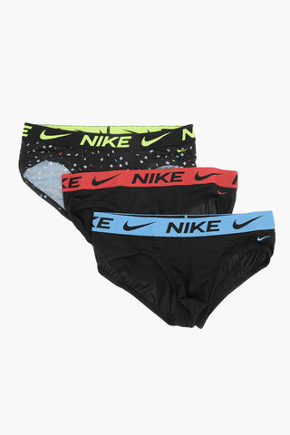 logoed Drawstring Waist DRI-FIT 3 Pairs of Brief Set