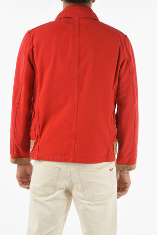 ARCHIVE -021 Cotton Parka with Suede Details