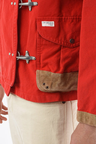 ARCHIVE -021 Cotton Parka with Suede Details