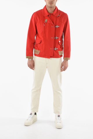 ARCHIVE -021 Cotton Parka with Suede Details