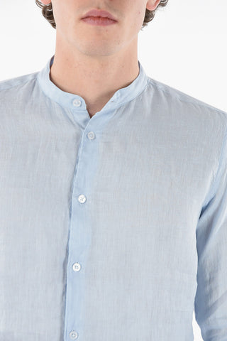 Camicia BRENT in Lino con Collo Coreano