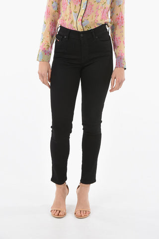 Dark Washed Mid-Waist D-ROISIN Skinny Fit Jeans