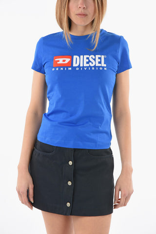 RED TAG Logo Embroidered Crew-neck T-SLI-DIV T-Shirt