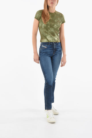 Tie-Dye Effect M-ERIE T-Shirt with Golden Logo