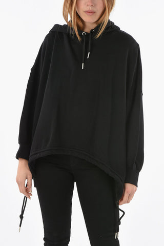 Batwing-Sleeved Oversized F-JUSTINA-B1 Hoodie