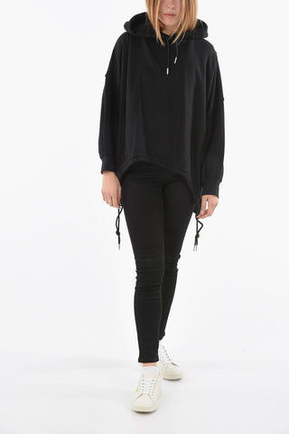 Batwing-Sleeved Oversized F-JUSTINA-B1 Hoodie