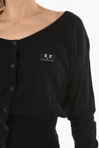 Silk and Cotton Crop M-COLUMBIA Cardigan