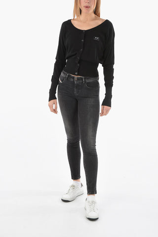 Silk and Cotton Crop M-COLUMBIA Cardigan