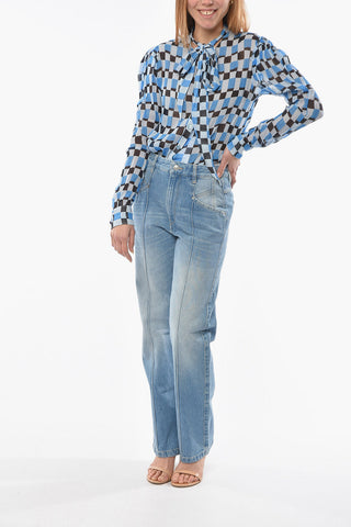Wide-leg NADEGE Denims with Light Wash 22,5cm
