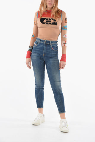 High Waist 1984 SLANDY Skinny Fit Jeans 12cm