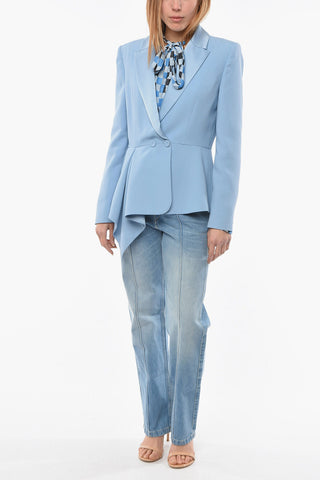 Blazer Slim Fit con Rever in Satin