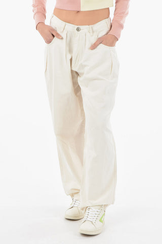 Single-Pleat Flax and Cotton P-CONCIAS Pants