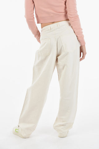 Single-Pleat Flax and Cotton P-CONCIAS Pants