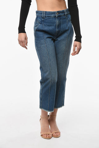ETOILE Cropped TRICIA Denims with Frayed Hems 22cm