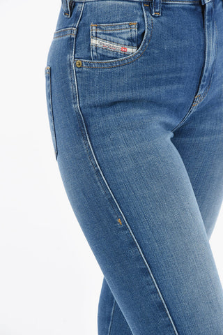 High Waist D-SLANDY Skinny Fit Jeans 13cm L32