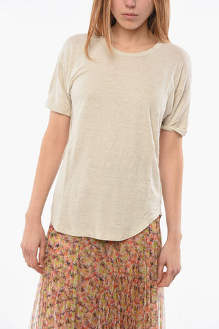 ETOILE Linen KOLDI T-shirt with Crew-neck