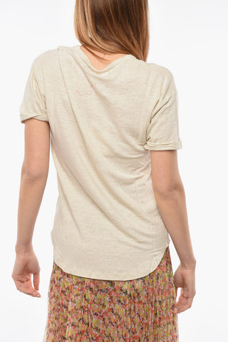 ETOILE Linen KOLDI T-shirt with Crew-neck