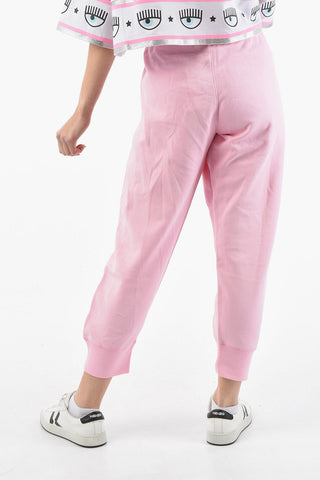Embroidered Logo Fleece Joggers With Drawstrings