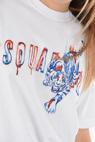 Printed DOODLE LOGO TWISTED RENNY FIT T-shirt