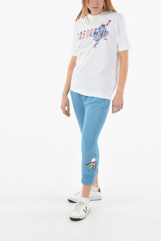 Printed DOODLE LOGO TWISTED RENNY FIT T-shirt