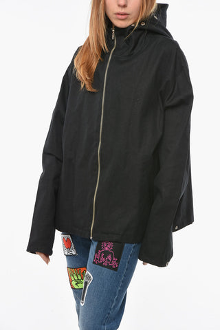 Hemp Blend Hooded UNISEX Jacket ER OKI with Zip Fastener 