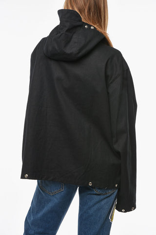 Hemp Blend Hooded UNISEX Jacket ER OKI with Zip Fastener 